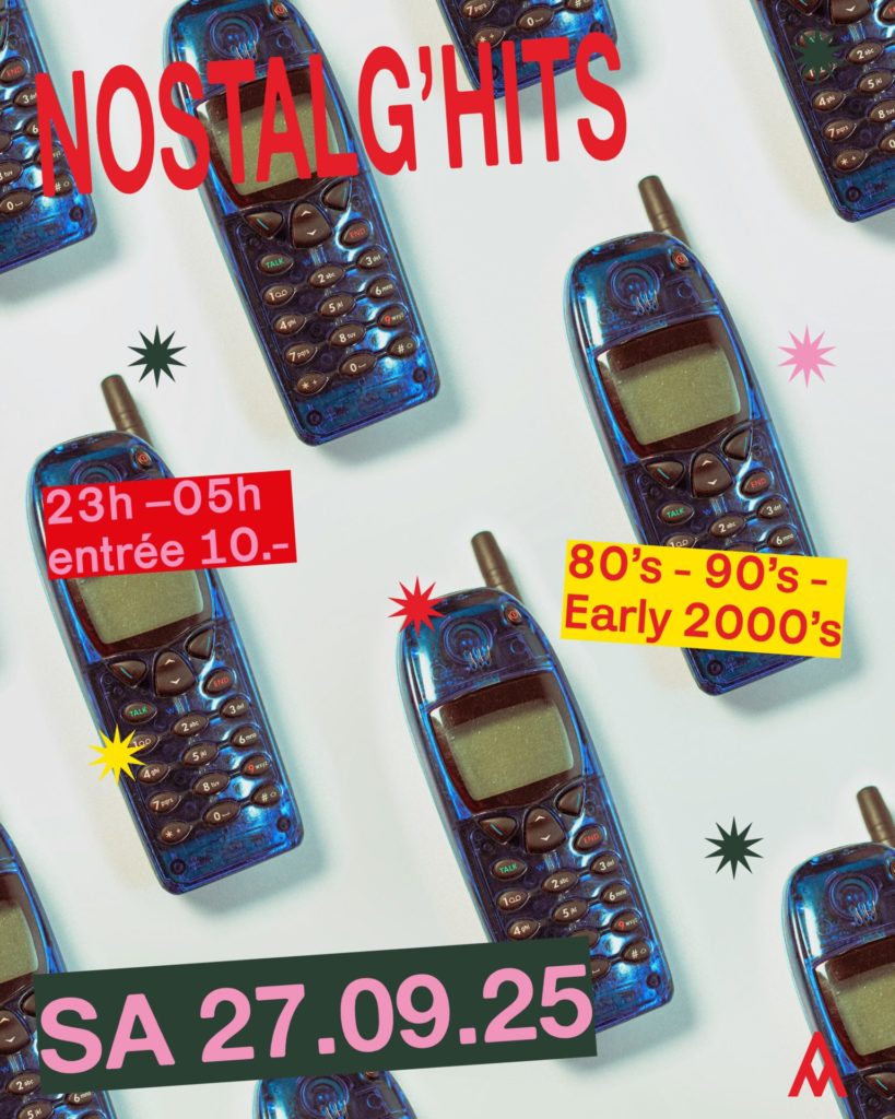 Nostalg'Hits, c'est la soirée où on sort les paillettes et où on rembobine. Le samedi 27 septembre 2'25 à L'Amalgame.